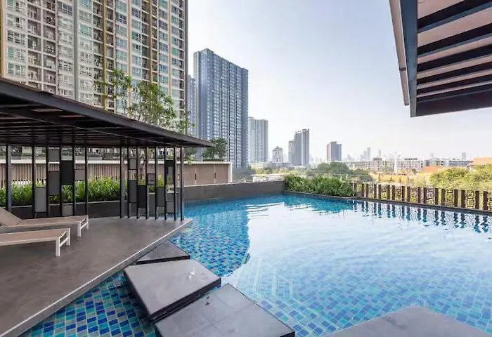 아파트 Luxury Onnute9bts 40sqmt Netflix & Bts& Pool & Gym 2mins To Bts