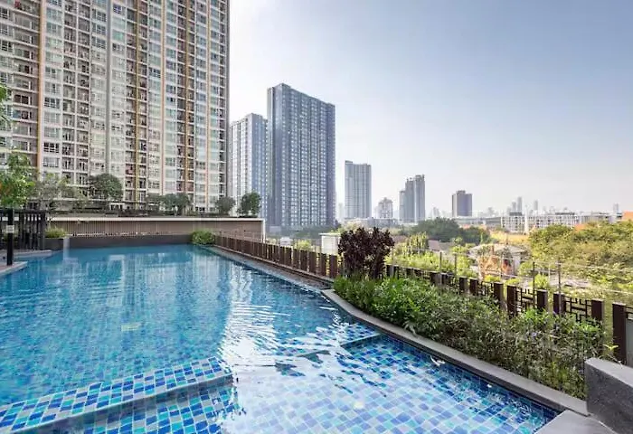 Luxury Onnute9bts 40sqmt Netflix & Bts& Pool & Gym 2mins To Bts
