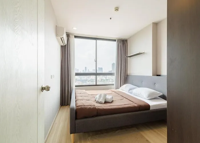 Luxury Onnute9bts 40sqmt Netflix & Bts& Pool & Gym 2mins To Bts 방콕